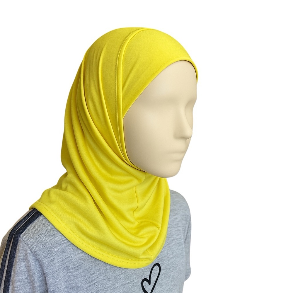 Bright Yellow 2 piece Hijab